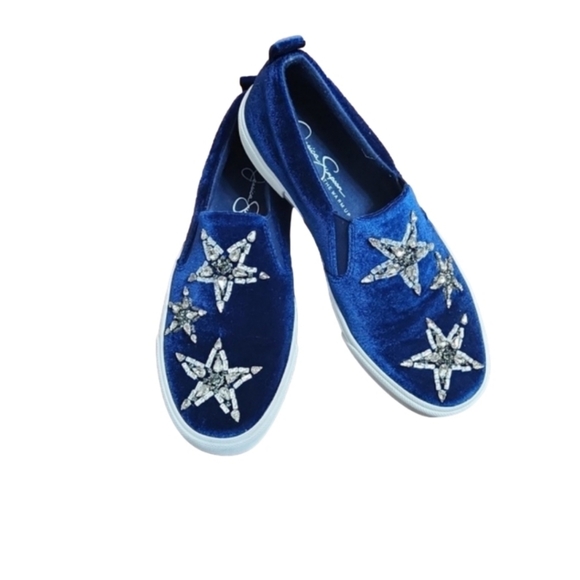 Jessica Simpson Shoes - JESSICA Simpson Danika Warm up Velvet sneakers (womens size 7.5)